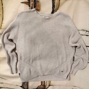 Hollister Women's Beige Crew Neck Sweater